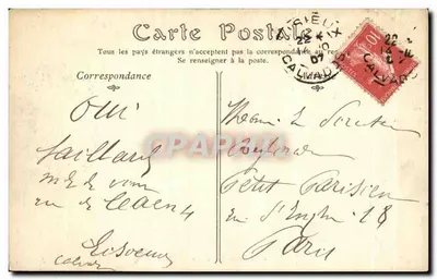 Lisieux — O Jardim da Estrela — A.G. n°128 — Verso