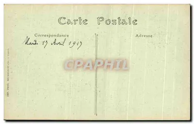Lisieux — Het nieuwe postkantoor, het Hof en de Kathedraal — ND. Fot. LISIEUX, n°682 — Achterkant