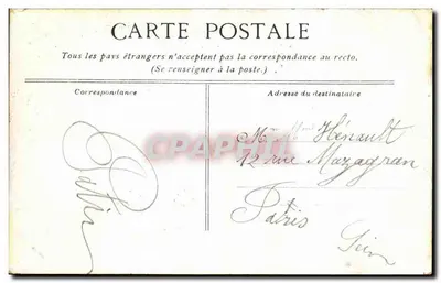 Parc de Versailles - Bassin de Latone — Cliché A. Jurdier, n°40 — Verso