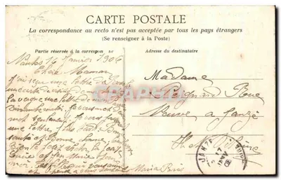 NANTES — Een hoek van het Jardin des Plantes — Heliotypie Dugas et Cie, Nantes, n°36 — Achterkant