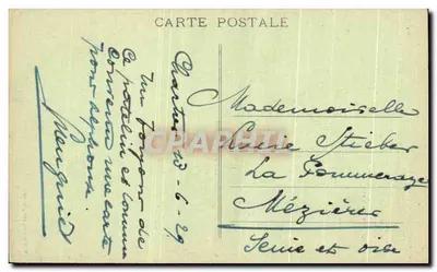 Schody Królowej Berthe — Chartres (E.-et-L.) — G. Foucault, wyd. — Rewers