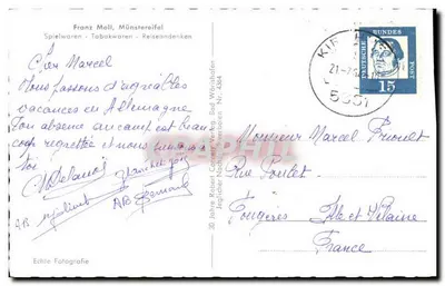 Widok z Bad Wörishofen — wydawca Franz Moll, Münsteräifel — nr 30 — Rewers