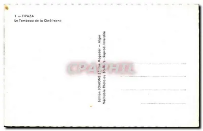 Túmulo da Cristã — Tipaza — Edição Jomone — Verso