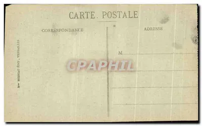 Façade du Palais de VERSAILLES — vue panoramique — éditeur N°-MOREAU ÉDT. VERSAILLES — Verso