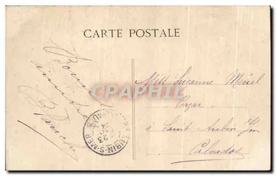 Paryż — Stara fontanna Château d'Eau (Place Daumesnil) — C.L.C. n°348 — Rewers
