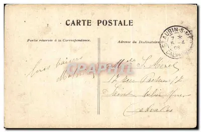 Cartolina d'epoca Parigi L'Arco di Trionfo de L'etoile — Verso