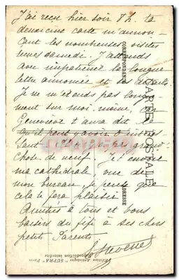 Katedra w Orléans — Kościoły Francji — Wydawnictwo Artystyczne 'SUPRA' Paryż — Rewers