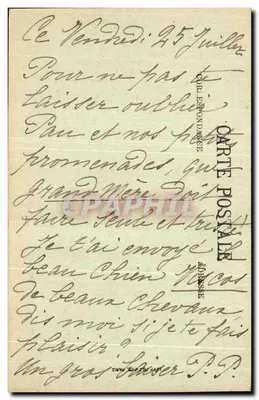 Pau — Pałac Zimowy i Statua Artagnana — LL — Rewers