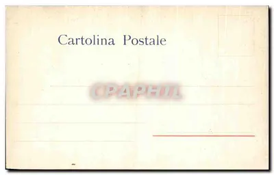 Pompeia - Casa dos Vettii — vista do pátio com colunas e estátuas — Richter & Co. Napoli n°220 — Verso