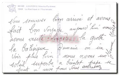 Lourdes — Bazylika i Esplanada — Wyd. Gap Gérard Lourdes — Rewers