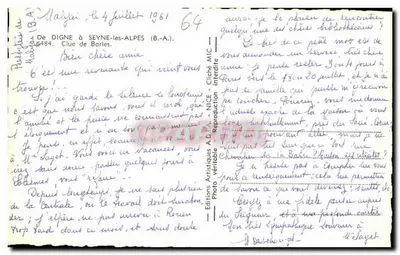 Straße in einem felsigen Canyon — Verlag A.D.A. Nice — Rückseite