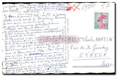 Jezioro z łabędziami i klasyczną rzeźbą — Vision Antique, Strasbourg — Wydawnictwo Agencji Haguenaux — Rewers
