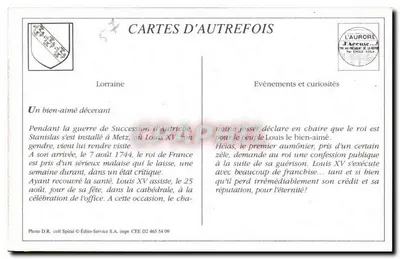 Metz — Plaza San Jacinto — LL. — Reverso
