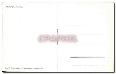 Interlaken - Jungfrau — Impressão colorizada H. Steinhauer, Interlaken, n° 8073 — Verso