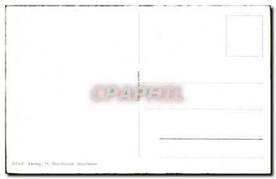Berner Oberland — paisagens alpinas — editor H. Steinhaus, Interlaken, n° 2544 — Verso