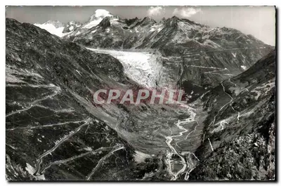 Gletsch, Grimsel- und Furkapass — com Rhônegletscher — Jules Geiger, Flims-Waldhaus, n°5793