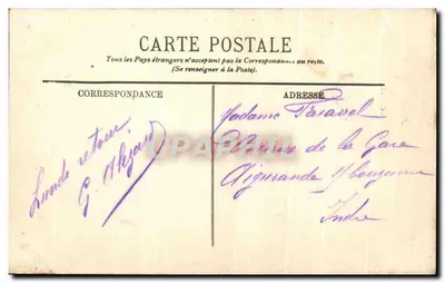 Boulogne-sur-Mer — Grande Mar — LL. — Editor LL, n° 174 — Verso