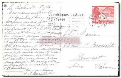 Fuente con estatua desnuda — Le Locle — Editor: — Reverso