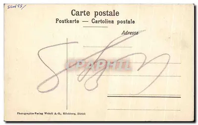 Monte Leone — Widok z lotu tunelu Simplon — Photographie-Verlag Wehrli A.-G., Kilchberg, Zürich — Rewers