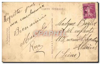 Bazylika w Lisieux — Ogólny widok projektu — Wydawnictwo C. B. S. T., Lisieux — Rewers