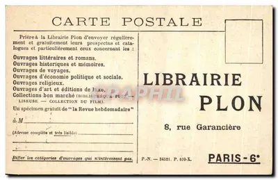Charles Silvestrè — Prodigie du Cœur — Foto G.-L. Manuel frères — Verso