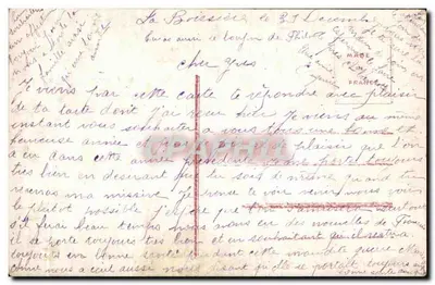 Antieke ansichtkaart Fantasie Bloemen — Achterkant