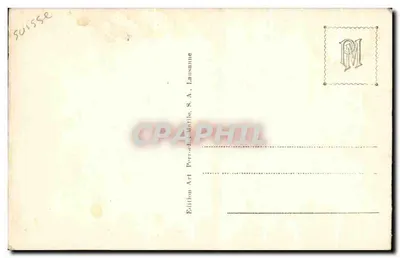 Hospice do St Bernard — vista panorâmica — Édition Art Postcard Antife, S.A. Lausanne — Verso