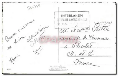Beatenberg - Niederhorn — montanhas e teleférico — Fotos Arthur Baur, Oberhofen-Tunners — Verso