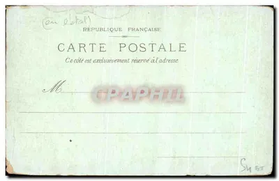Antieke ansichtkaart Parijs Het Paleis Van Justitie En De Heilige Kapel — Achterkant