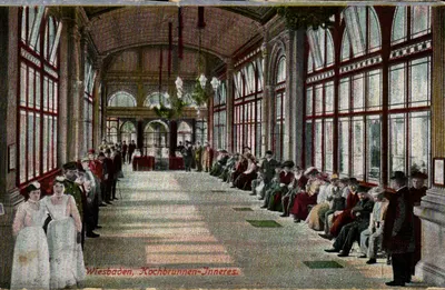 Wiesbaden, Kochbrunnen - Interior — vista interior da banheira pública