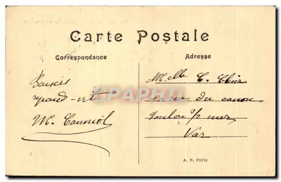Parijs — Triomfboog van de Ster — A.B. Parijs — Achterkant