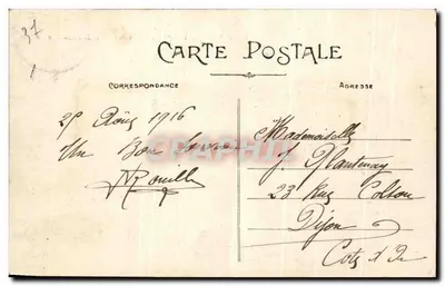 Tours (Loire-et-Loire) — O Hotel de Ville e a praça — editor 'L. Morel' — Verso