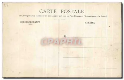 Paisagem urbana com ponte e vignette pastorale — C.C. - 1042 - Souvenir dos Pirineus — Verso