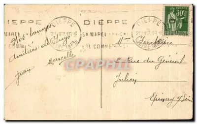 Dieppe — Przystań w burze — Wydawca nieznany — Rewers