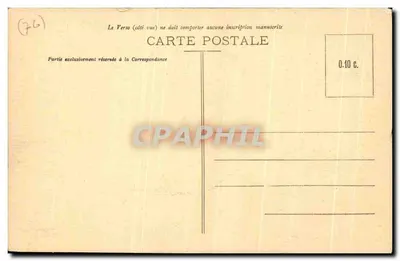 Rouen — A Cour do Palácio de Justiça — C.V. 407 — Verso