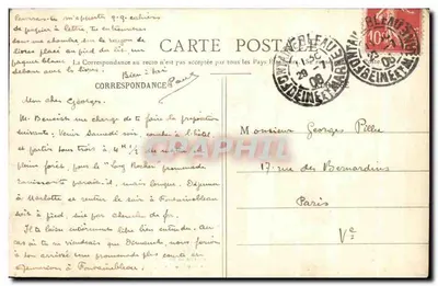 Incontro tra Napoleone e il Papa Pio VII nella Foresta di Fontainebleau (26 Novembre 1804) — Editore non identificato, n° di serie 1109 — Verso