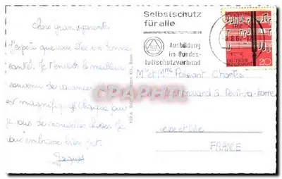 Bonn am Rhein — Uniwersytet, Katedra w Münster, Bundeshaus, Rheinpromenade, Kolperplatz — wydawca nie widoczny — Rewers