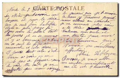 Nizza - Giardini dei Palmizi e Alberto I — Edizione Biletta, n°163 — Verso