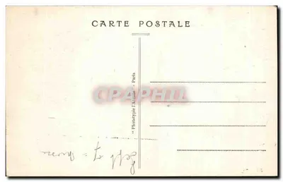 Zamek w Saint-Cloud — widok i perspektywa z boku schodów — autor A. Privilege — Rewers