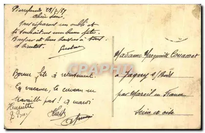PierreFonds (Oise) — Zamek i Jezioro - Rybactwo otwarte przez cały rok — CPAPHIL — Rewers