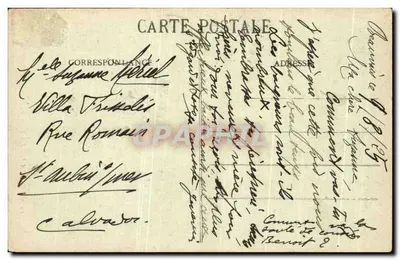 Beauvais — De torens van het Paleis van Justitie — M. G. — Achterkant