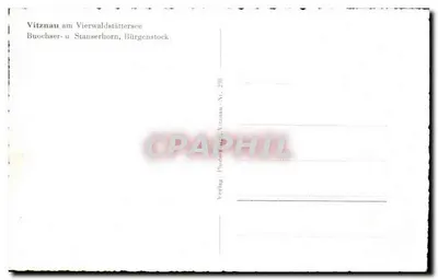 Kurort Vitznau — widok z lotu ptaka jeziora i gór — Photolag Vitznau, Nr 298 — Rewers