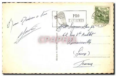 Lausanne — Ogólny widok, plac François, Wieża Balla, Uniwersytet, Katedra — Wydawnictwo O. SARTOR, Lausanne — Rewers