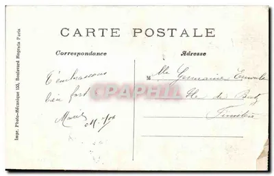 PARIS — Jardin des Plantes — Cerf de France — Photo-Mécanique Paris — Verso