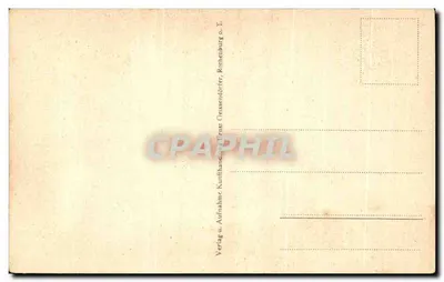 Zegar w stylu renesansowym — historyczna scena w Rothenburgu o.T. — wydawca Verlag o.T. — Rewers