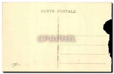 La Cathédrale de ROUEN — Cour d'Albâne — Cartes « La Cigogne » — Verso