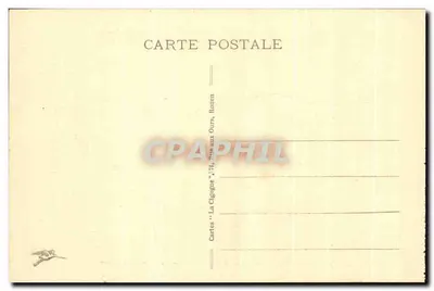 Katedra w ROUEN - Stare domy pod Wieżą Świętego Romana — Karty "La Cigogne" n°174 — Rewers