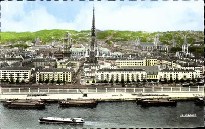 Rouen — Vista geral da margem direita — Éditions La Cigogne