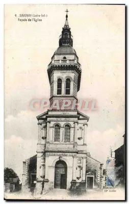 Savenay (Loire-Inf.) — Facha da Igreja — F. Chapeau, Imp. Nantes
