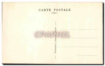Angers — Die großen Türme des Schlosses. Die Gräben und die Parterres — P.C. Nr. 123 — Rückseite